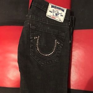 True religion black jeans size 32